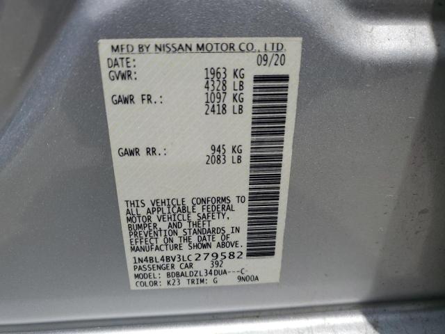 1N4BL4BV3LC279582 Nissan ALTIMA S