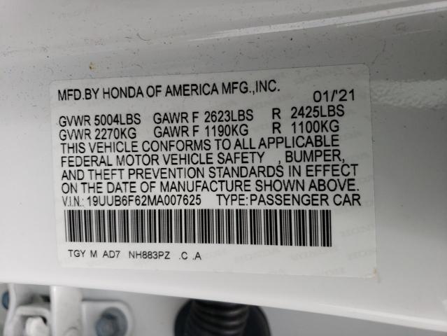 19UUB6F62MA007625 Acura TLX ADVANC 12