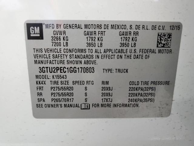 3GTU2PEC1GG170803 GMC Sierra K1500 Denali