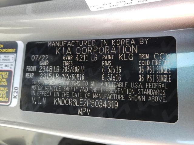 KNDCR3LE2P5034319 KIA NIRO EX