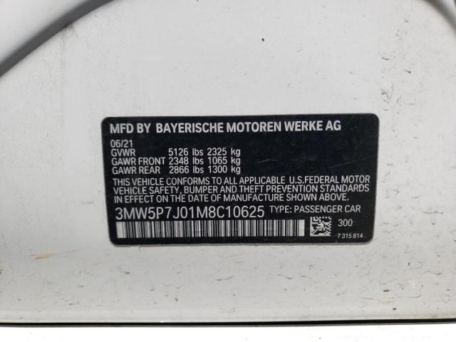 3MW5P7J01M8C10625 BMW 330e