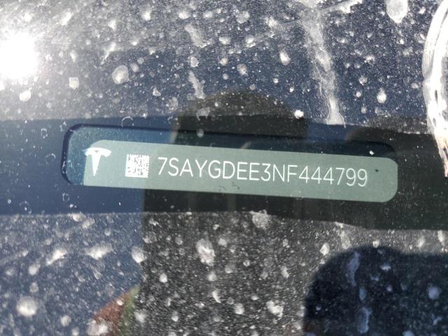 7SAYGDEE3NF444799 Tesla Model Y