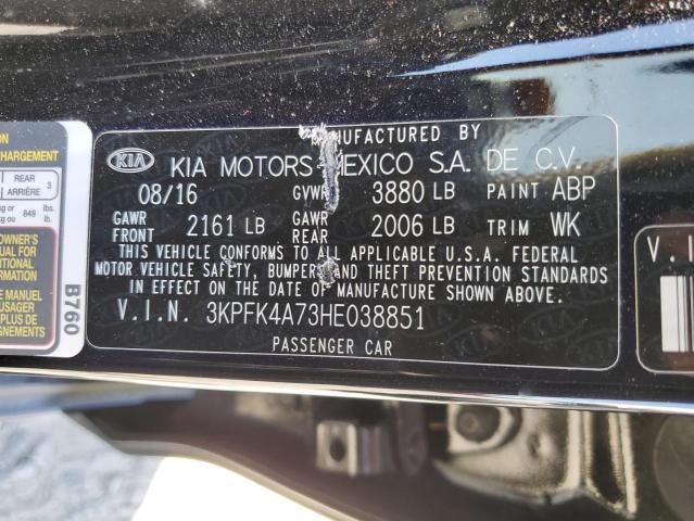 3KPFK4A73HE038851 KIA FORTE LX