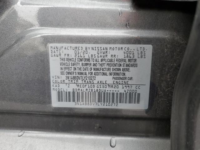 3N1AB8DV7LY210272 Nissan SENTRA SR