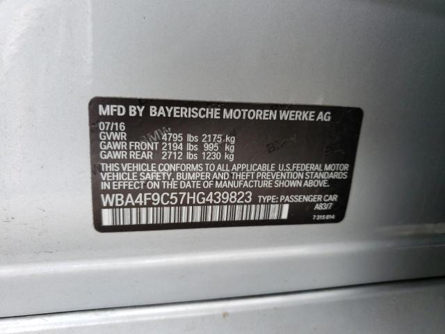 2017 BMW 430XI GRAN - WBA4F9C57HG439823