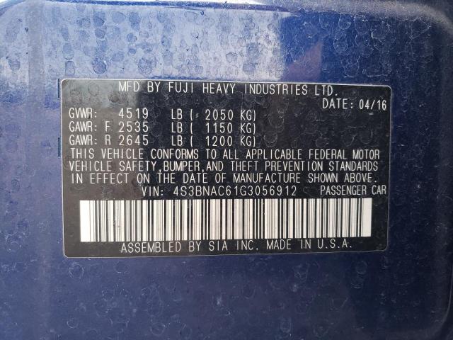4S3BNAC61G3056912 Subaru Legacy 2.5i Premium