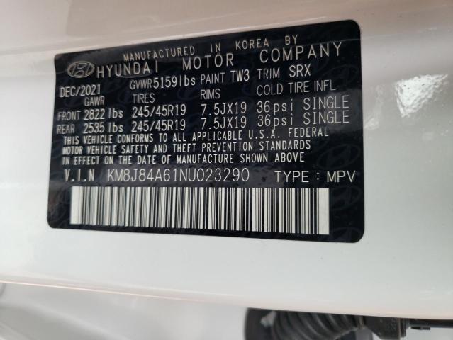 2022 HYUNDAI NEXO LIMIT KM8J84A61NU023290