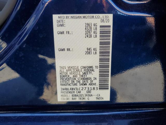 1N4BL4BV3LC273183 Nissan ALTIMA S