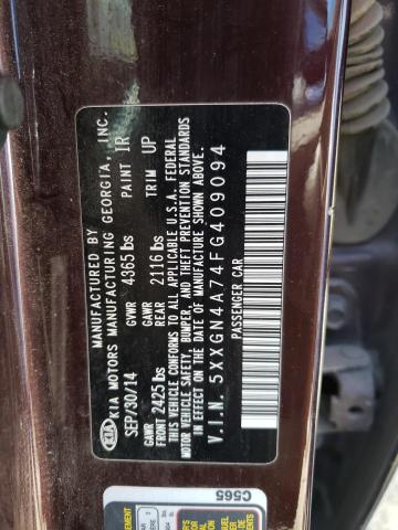 5XXGN4A74FG409094 KIA OPTIMA EX