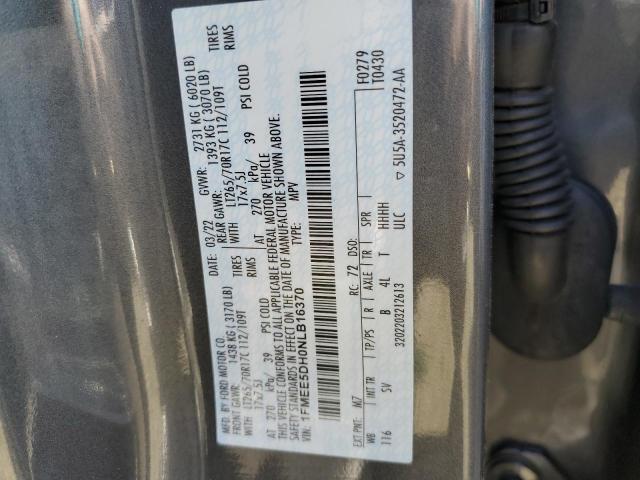 1FMEE5DH0NLB16370 Ford Bronco Base
