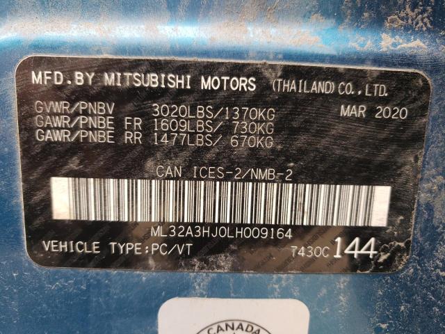 2020 MITSUBISHI MIRAGE ES - ML32A3HJ0LH009164