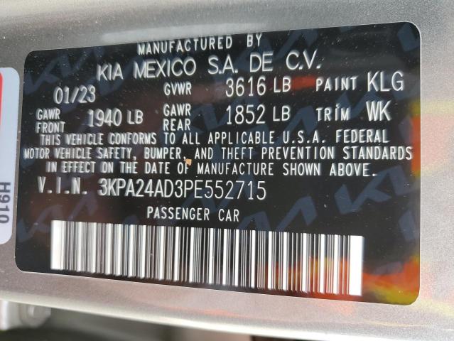 3KPA24AD3PE552715 KIA RIO LX