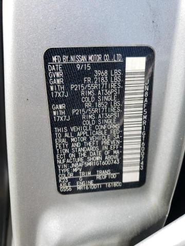 2016 NISSAN JUKE S - JN8AF5MR1GT600743