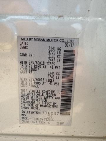 5N1ET2MT6HC776037 Nissan Rogue Sv Hybrid