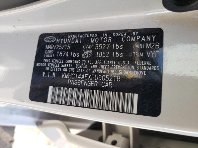 KMHCT4AEXFU905218 Hyundai ACCENT GLS