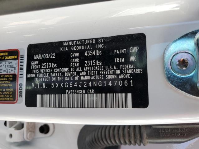 5XXG64J24NG147061 KIA K5 GT LINE