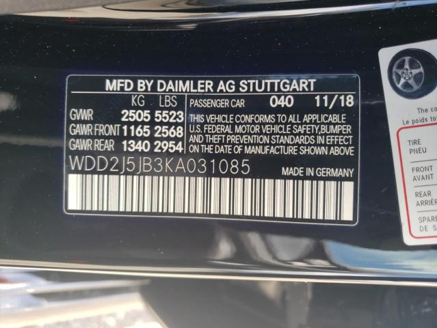 2019 MERCEDES-BENZ CLS 450 - WDD2J5JB3KA031085