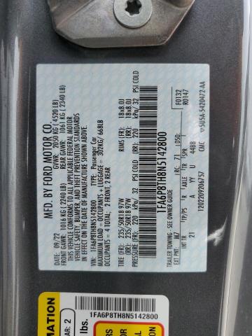 1FA6P8TH8N5142800 Ford MUSTANG