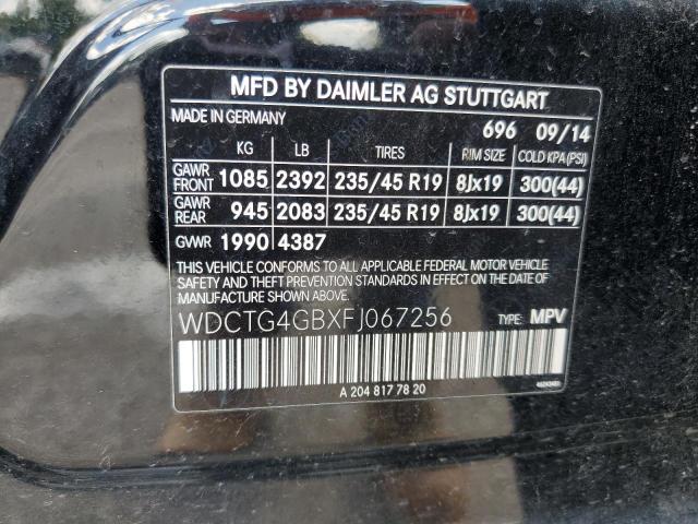 WDCTG4GBXFJ067256 Mercedes-Benz Gla 250 4matic