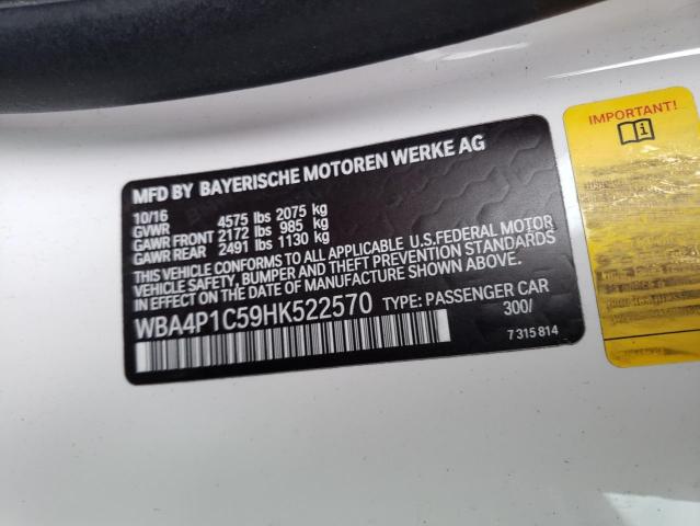 2017 BMW 440I WBA4P1C59HK522570
