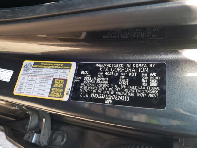 KNDJ23AU2N7824310 KIA SOUL LX