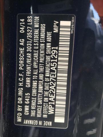 WP1AE2A27ELA51291 Porsche Cayenne S Hybrid