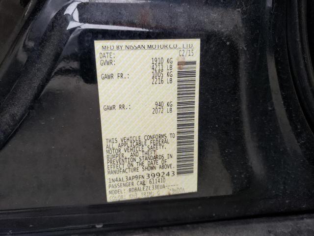 1N4AL3AP9FN399243 Nissan ALTIMA 2.5
