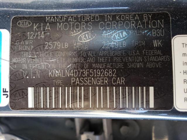 2015 KIA CADENZA PR - KNALN4D73F5192682