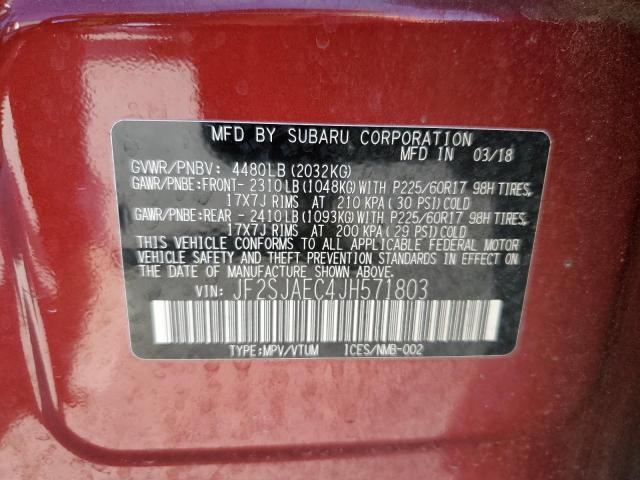 JF2SJAEC4JH571803 Subaru Forester 2.5i Premium
