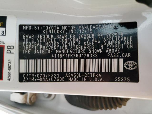 4T1BF1FK7GU179383 Toyota CAMRY LE