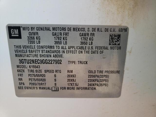 3GTU2NEC9GG227902 GMC Sierra K1500 Slt