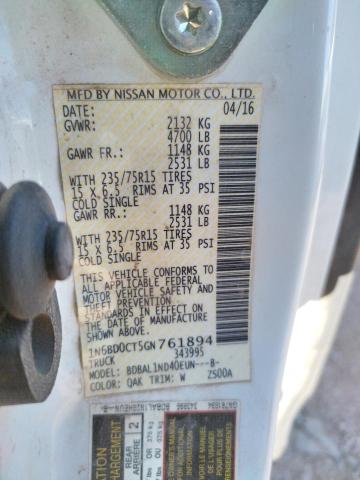 1N6BD0CT5GN761894 Nissan FRONTIER S