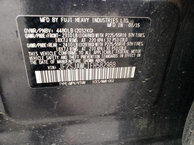 JF2SJAWC1FH582988 Subaru Forester 2.5i Touring