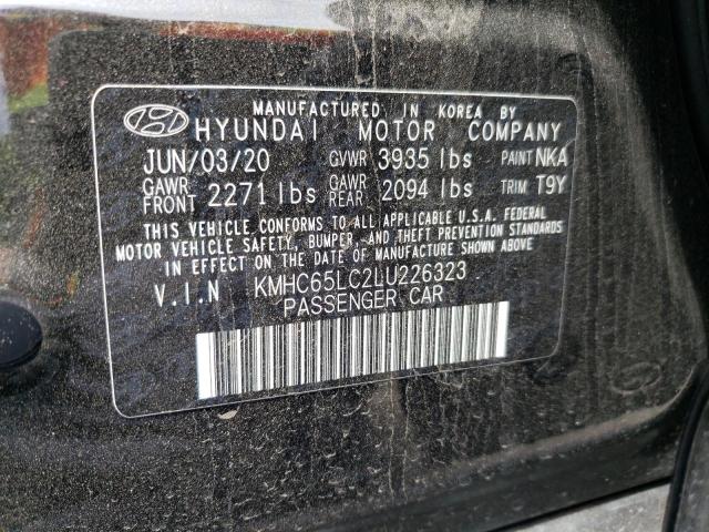 2020 HYUNDAI IONIQ BLUE - KMHC65LC2LU226323