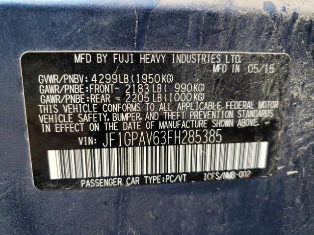 JF1GPAV63FH285385 Subaru Impreza Sport Limited