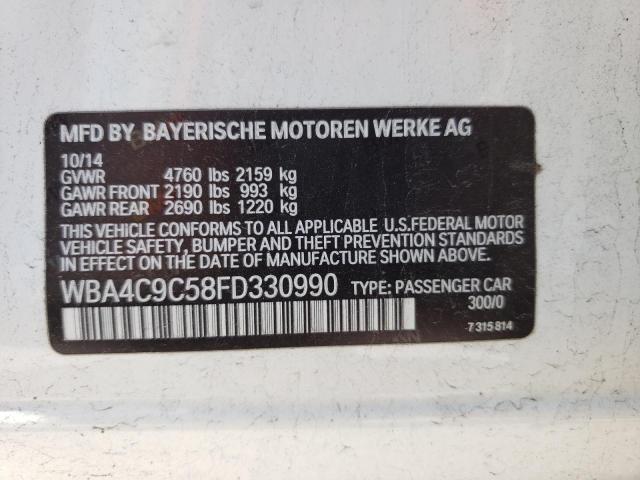 2015 BMW 428 XI GRA - WBA4C9C58FD330990