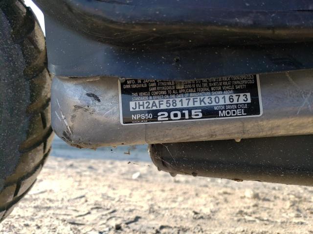 2015 HONDA NPS50 - JH2AF5817FK301673