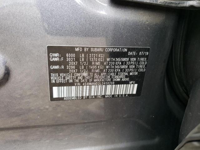 4S4WMAMD2L3408208 Subaru Ascent Limited