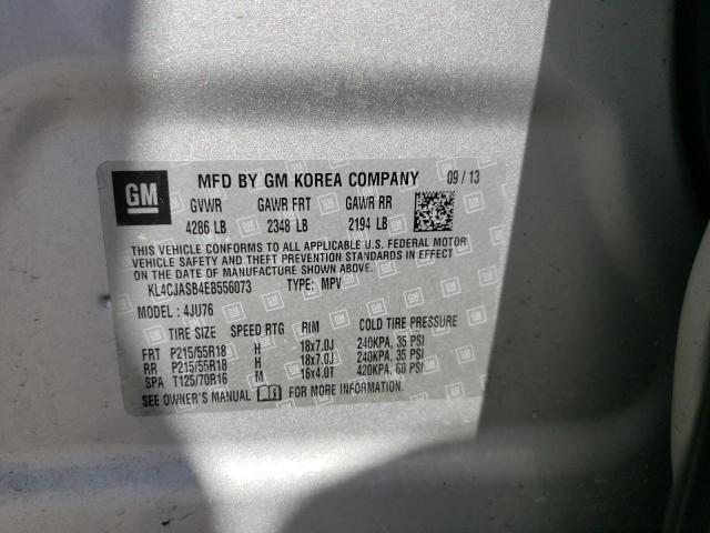 KL4CJASB4EB556073 Buick Encore