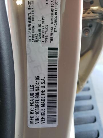 2022 RAM 1500 TRX 1C6SRFU90NN404105