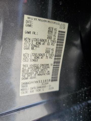 1N6BA1F47KN511858 Nissan Titan Xd Sl