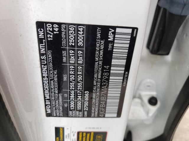 4JGFB4JB7MA379814 Mercedes-Benz GLE 350
