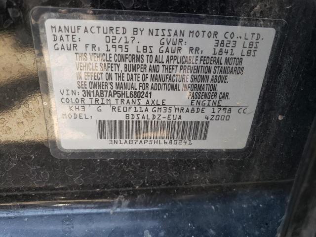 3N1AB7AP5HL680241 Nissan SENTRA S