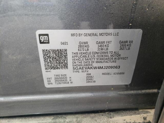 5GAEVAKW4MJ209063 Buick Enclave Essence