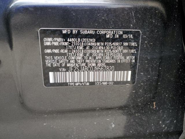JF2SJABC0JH567820 Subaru Forester 2.5i