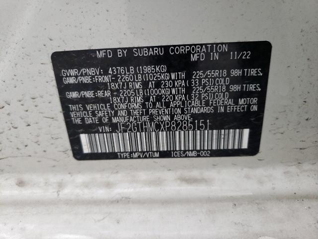 JF2GTHMCXP8285151 Subaru Crosstrek Limited