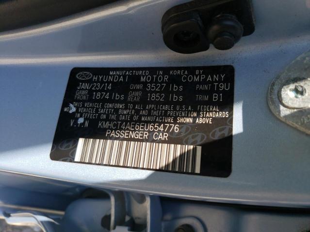 KMHCT4AE6EU654776 Hyundai ACCENT GLS