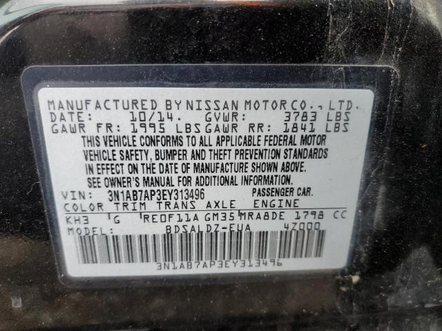3N1AB7AP3EY313496 Nissan SENTRA S
