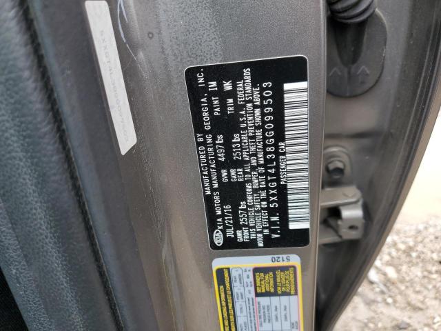 5XXGT4L38GG099503 KIA Optima Lx