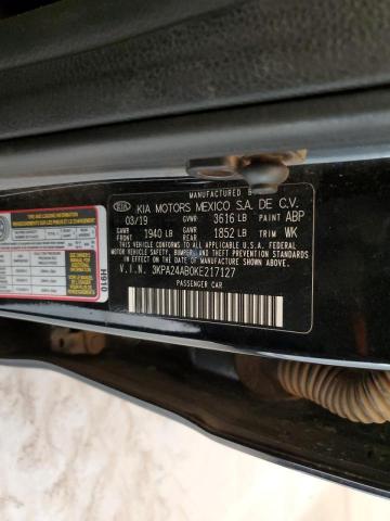 3KPA24AB0KE217127 KIA RIO S